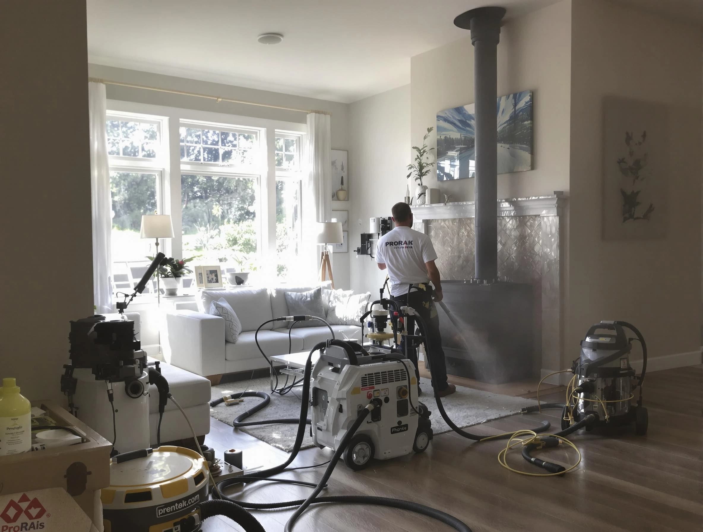 Soot removal service by Heron Bay Chimney Sweep for a fireplace in Heron Bay, GA