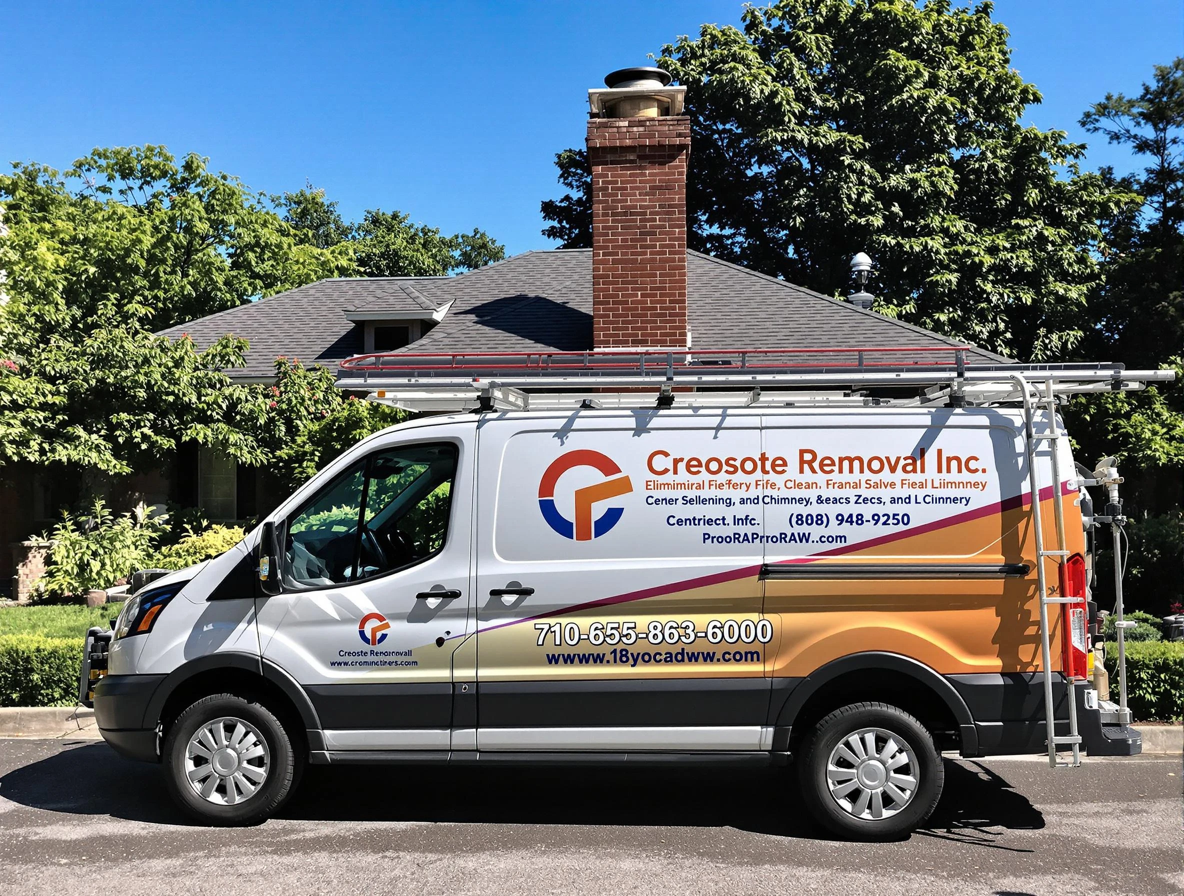 Heron Bay Chimney Sweep technician removing creosote safely in Heron Bay, GA