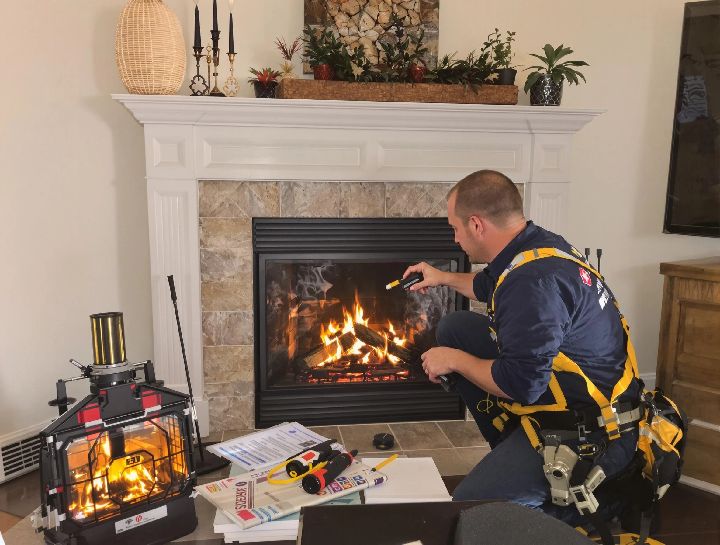 Safety-focused fireplace inspection by Heron Bay Chimney Sweep in Heron Bay, GA